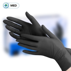 M - GUANTI IN NITRILE NERI...